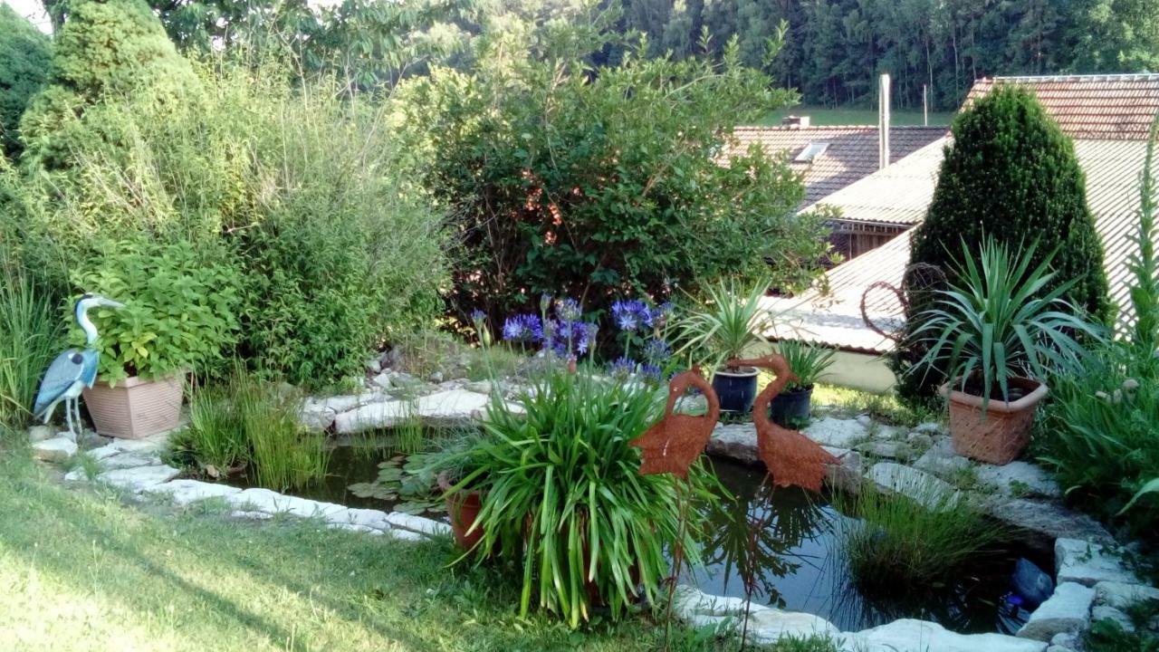 Apartment Mit Gartenblick Eckersdorf Bagian luar foto